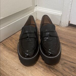 Franco Sarto Cassandra Black Loafers